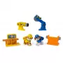Set de figuras Rubble & Wheeler Power Tool Pups con 2 herramientas y 2 accesorios de construcción, a partir de 3 años