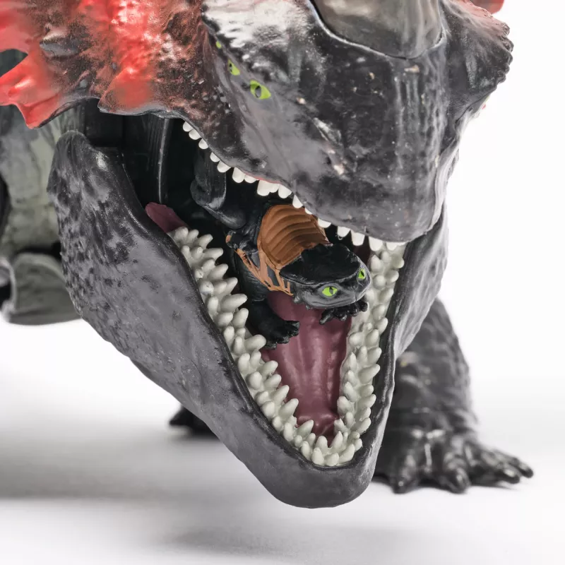 Spin Master 6072650 Cómo entrenar a tu dragón: figura del dragón Muerte Roja con mini Desdentao, a partir de 4 años