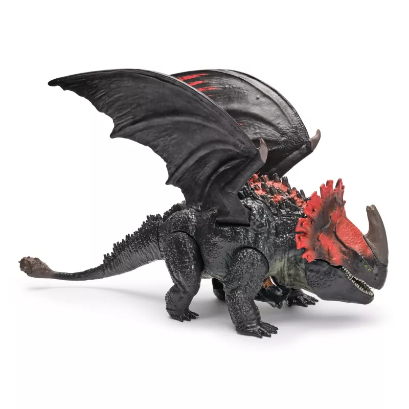 Spin Master 6072650 Cómo entrenar a tu dragón: figura del dragón Muerte Roja con mini Desdentao, a partir de 4 años
