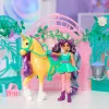 Unicorn Academy, set de juego de muñeca Ava y establo de hoja con cambio de color, idea de regalo de Pascua, 15 accesorios, muñecas y juguete de unicornio para niñas a partir de 4 años