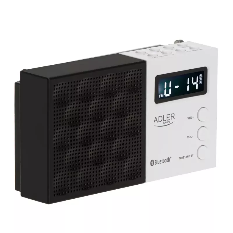 Radio digital Adler AD 1908 PLL AM/FM con función de alarma
