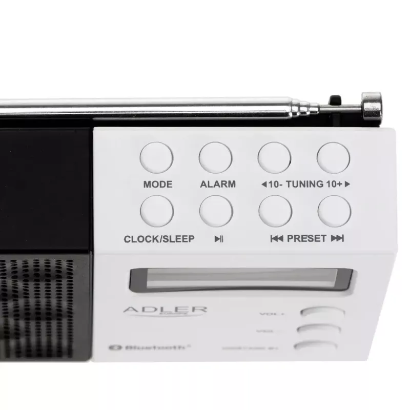 Radio digital Adler AD 1908 PLL AM/FM con función de alarma