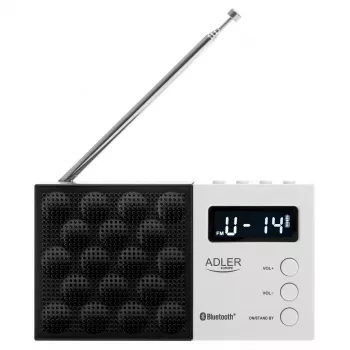 Radio digital Adler AD 1908 PLL AM/FM con función de alarma