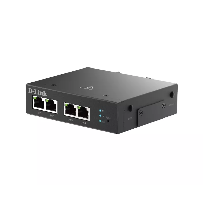 Router móvil D-Link DWM-314-T 4G LTE VPN negro montaje en carril DIN