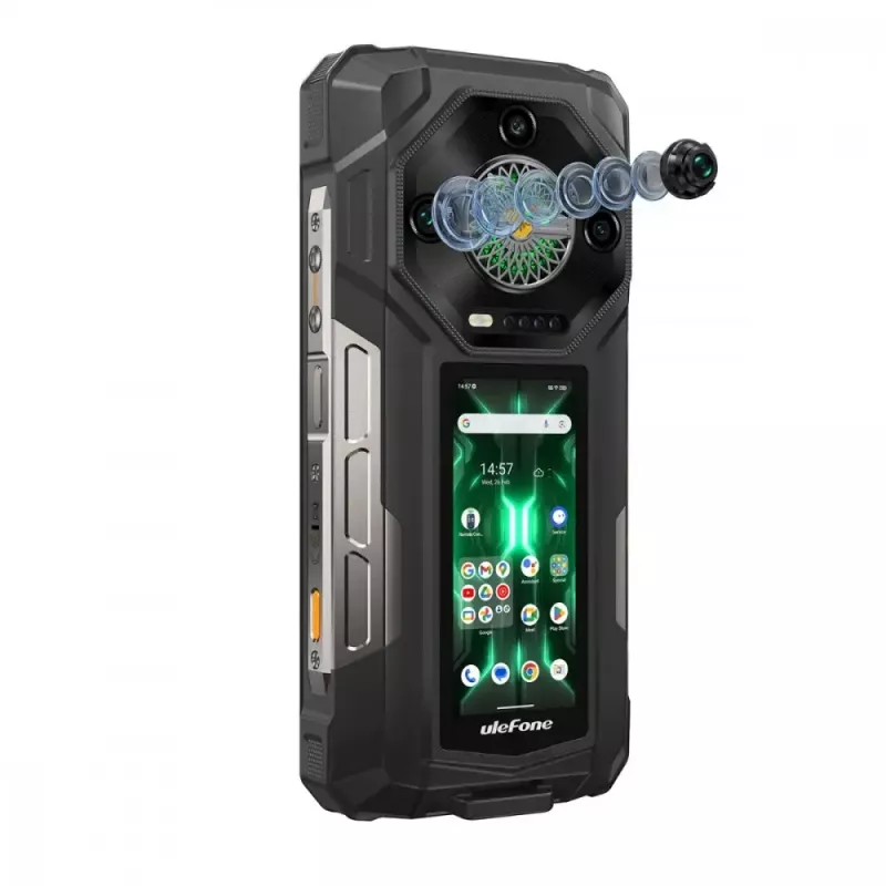 Ulefone Armor 33 Pro smartphone 5G, 6,95 pulgadas, 16 GB / 512 GB, 25500 mAh, Android 14, negro