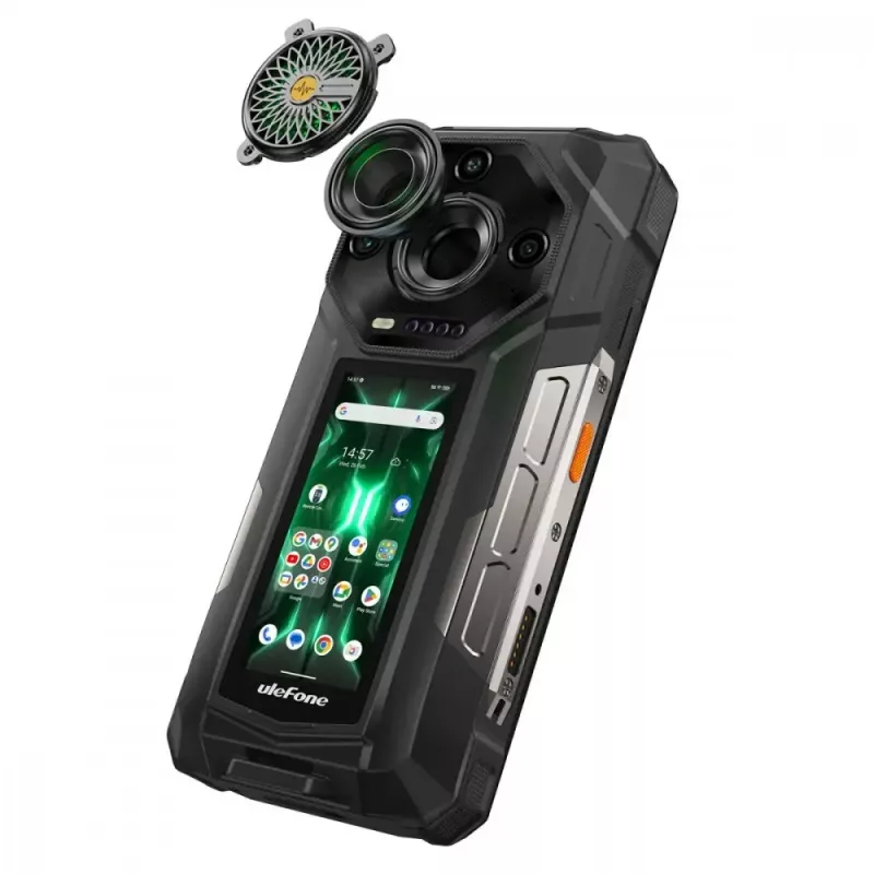 Ulefone Armor 33 Pro smartphone 5G, 6,95 pulgadas, 16 GB / 512 GB, 25500 mAh, Android 14, negro