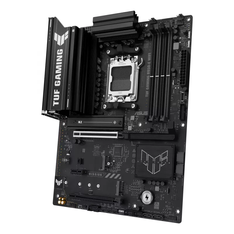 Placa base ASUS TUF GAMING B850-E WIFI, AMD B850, socket AM5, ATX, DDR5, 4x DIMM, 3x M.2, Wi‑Fi 6E, 2,5Gb LAN