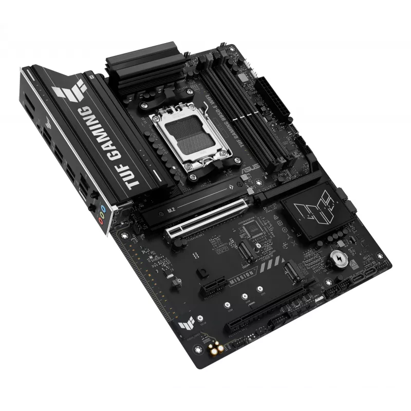 Placa base ASUS TUF GAMING B850-E WIFI, AMD B850, socket AM5, ATX, DDR5, 4x DIMM, 3x M.2, Wi‑Fi 6E, 2,5Gb LAN