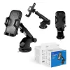 Savio CH-04 soporte de teléfono para coche, montaje en parabrisas/salpicadero, negro