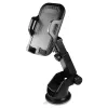 Savio CH-04 soporte de teléfono para coche, montaje en parabrisas/salpicadero, negro