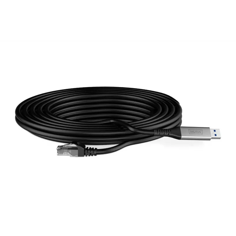 DIGITUS USB 3.2 Gen1 – cable Ethernet RJ45 – CAT6a S/FTP negro – 3m