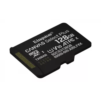 Kingston Technology 128GB micSDXC Canvas Select Plus Gen3 150R A1 pack individual sin ADP