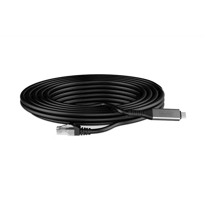 DIGITUS USB-C 3.2 Gen1 - cable Ethernet RJ45 - CAT6a S/FTP negro - 2m