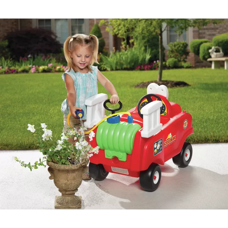 Coche de bomberos Little Tikes Spray & Rescue, 1,5 año(s), 4 ruedas, plástico, negro, rojo, blanco