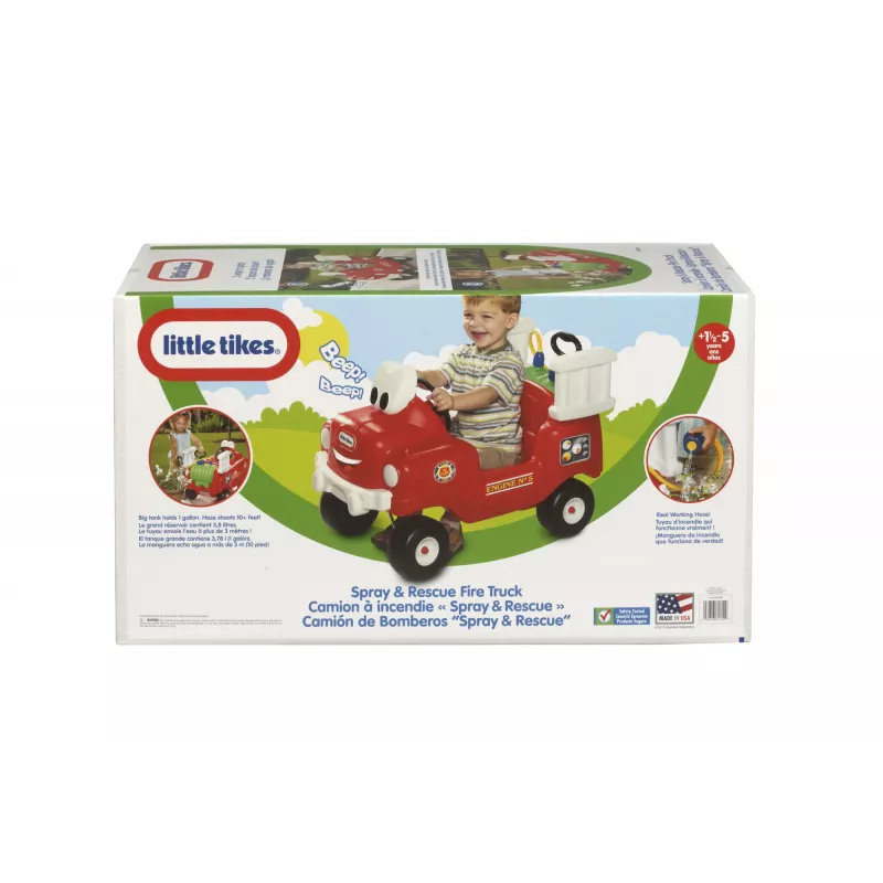 Coche de bomberos Little Tikes Spray & Rescue, 1,5 año(s), 4 ruedas, plástico, negro, rojo, blanco