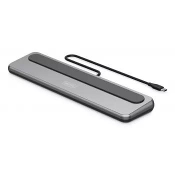 Estación de acoplamiento Digitus USB-C 8K, 12 puertos, USB 3.2 Gen 2, 100 W