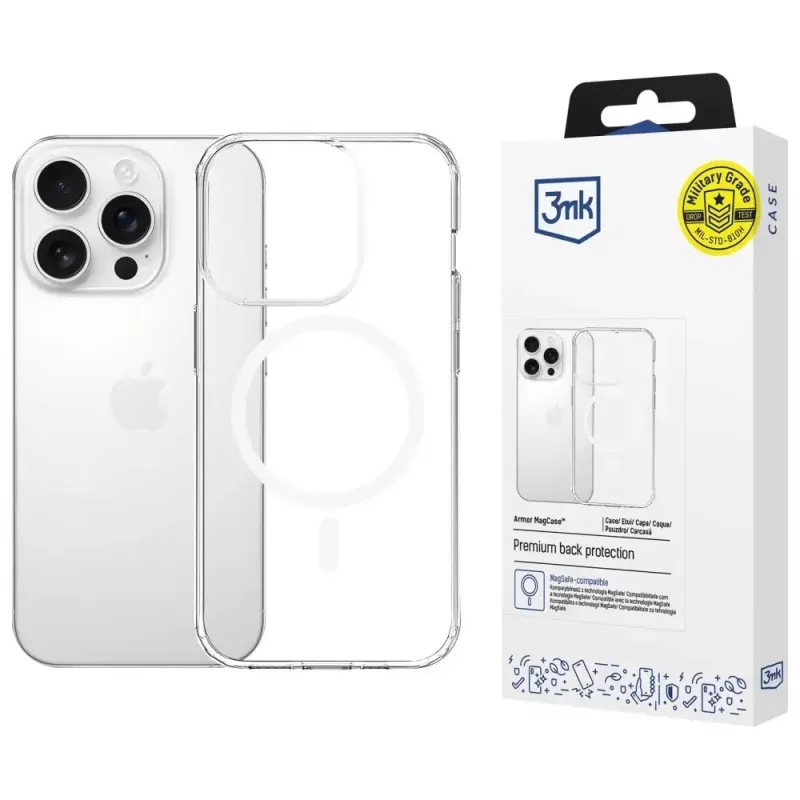 Funda protectora 3MK Armor MagCase para Apple iPhone 14 Pro Max compatible con MagSafe diseño resistente