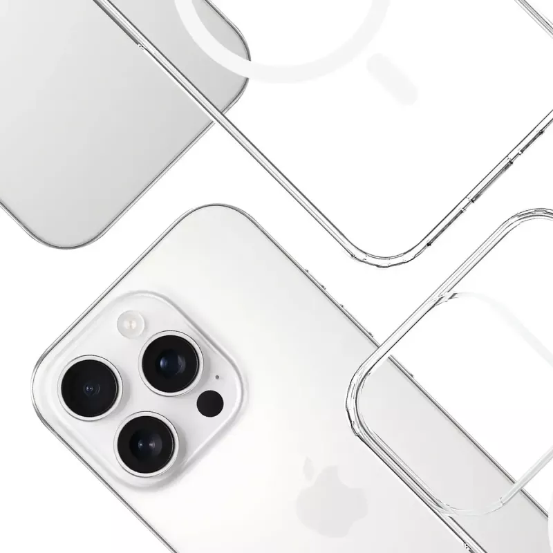 3MK Armor MagCase funda para iPhone 16 Pro, MagSafe, transparente, TPU