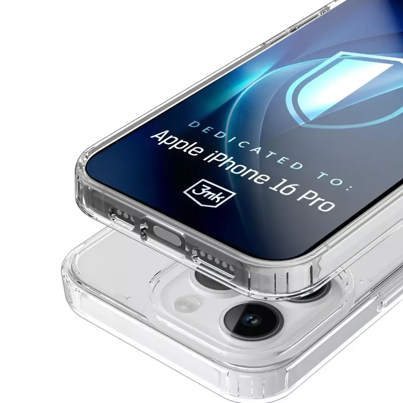 3MK Armor MagCase funda para iPhone 16 Pro, MagSafe, transparente, TPU