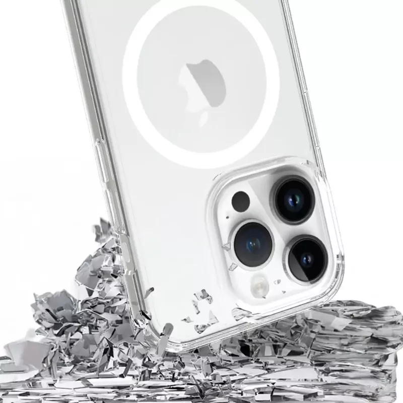 3MK Armor MagCase funda para iPhone 16 Pro, MagSafe, transparente, TPU