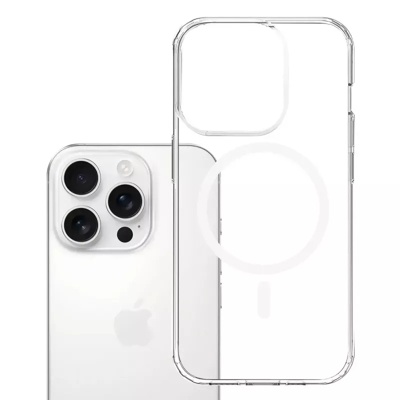 3MK Armor MagCase funda para iPhone 16 Pro Max, MagSafe, transparente, TPU