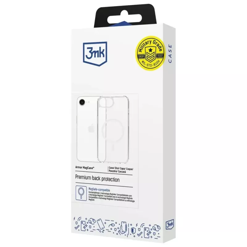 Funda protectora 3MK Armor MagCase para Apple iPhone 16E – diseño resistente a los golpes