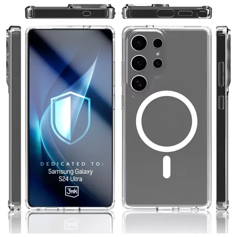 Funda protectora 3MK Armor MagCase para Samsung Galaxy S24 Ultra – resistente, ligera, compatible con imanes