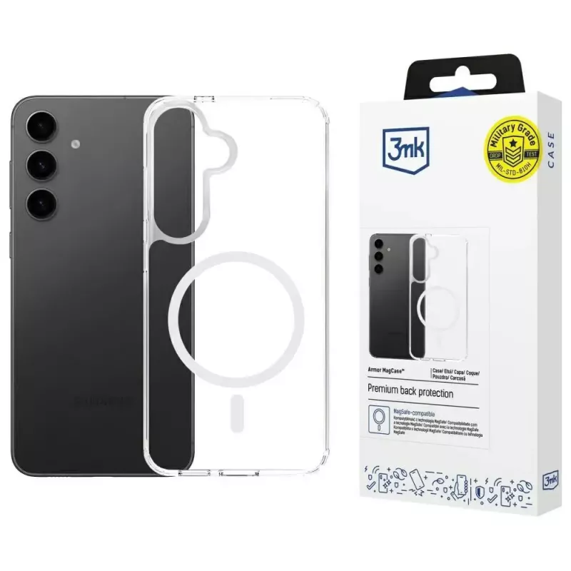 Funda protectora 3MK Armor MagCase para Samsung Galaxy S24/S25 – diseño resistente y delgado