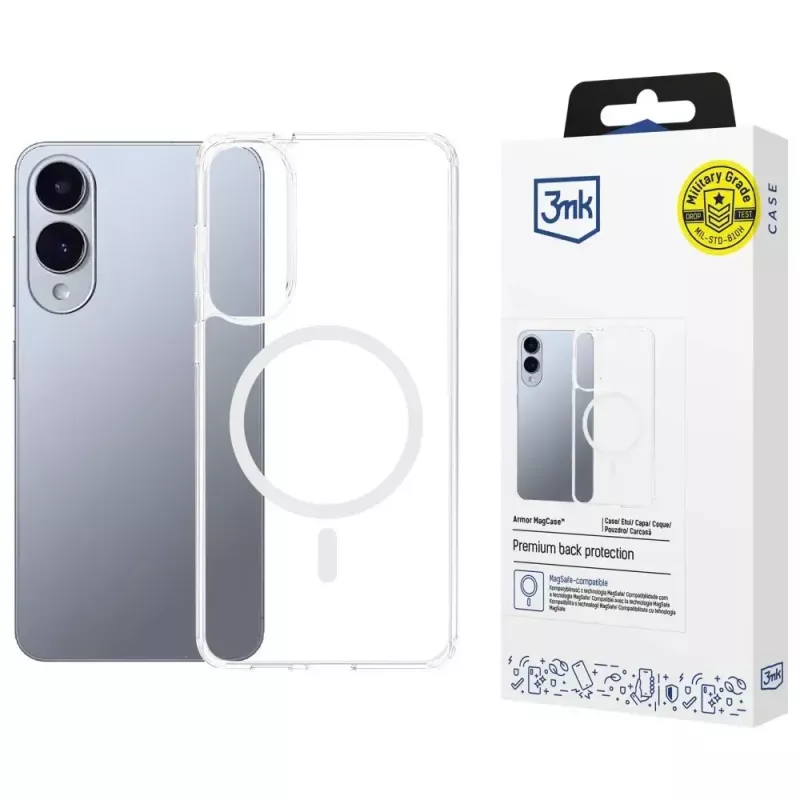 Funda protectora 3MK Armor MagCase para Samsung Galaxy S25 Edge – diseño delgado y resistente a los golpes