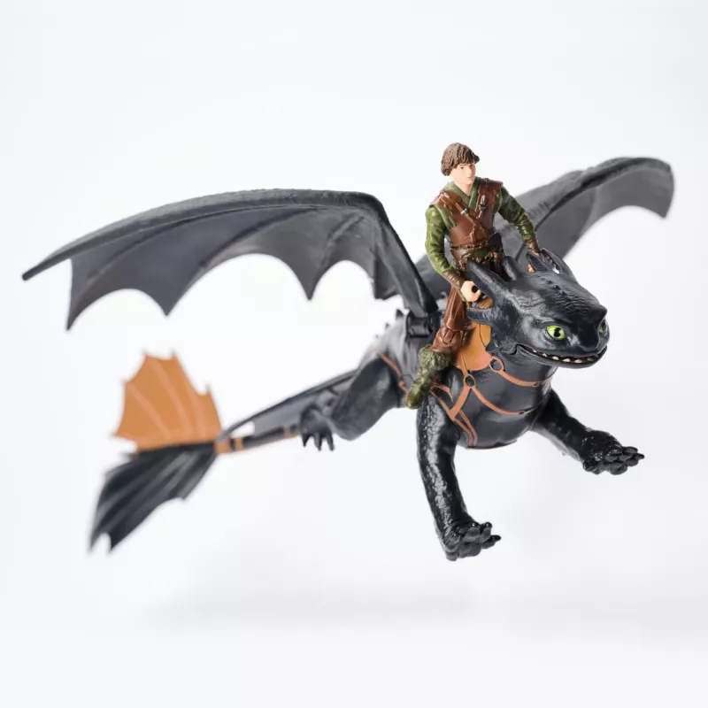 DreamWorks Dragons, Cómo entrenar a tu dragón, Desdentado y Hipo, figuras de acción dúo vikingo, juguete para niños a partir de 4 años