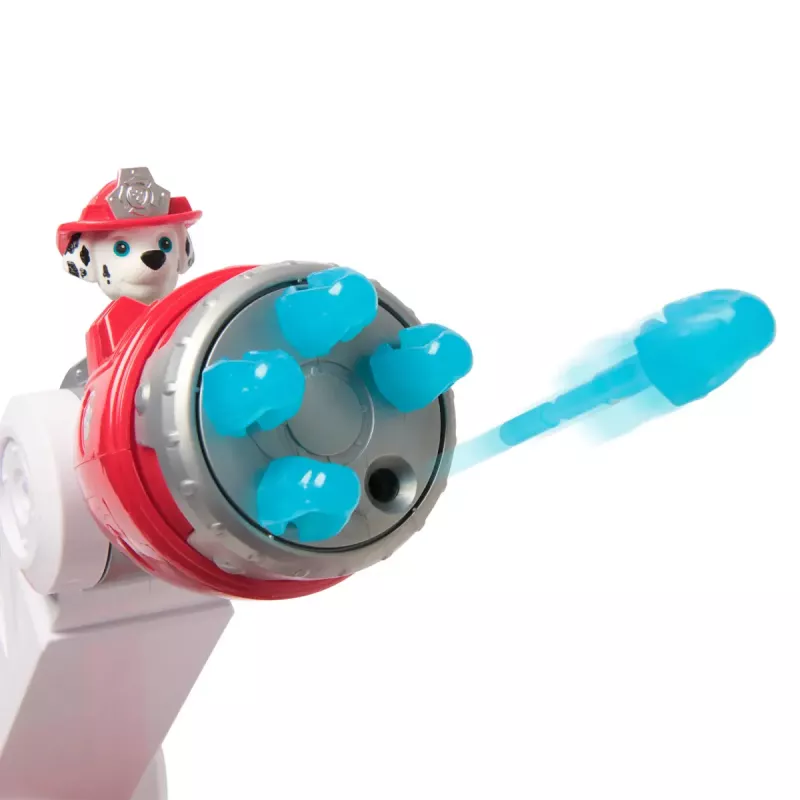 Camión de bomberos PAW Patrol Rapid Reload Fire Truck con figura de Marshall (envase dañado)