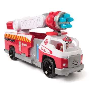 Camión de bomberos PAW Patrol Rapid Reload Fire Truck con figura de Marshall (envase dañado)
