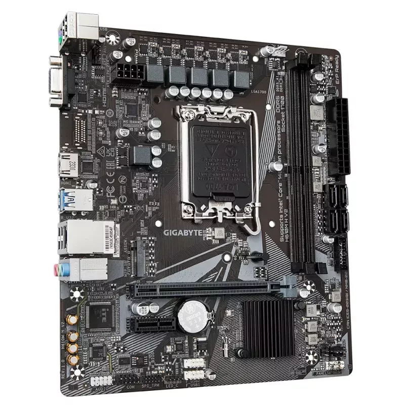 Placa base GIGABYTE H610M H V2, Intel H610, LGA 1700, Micro ATX