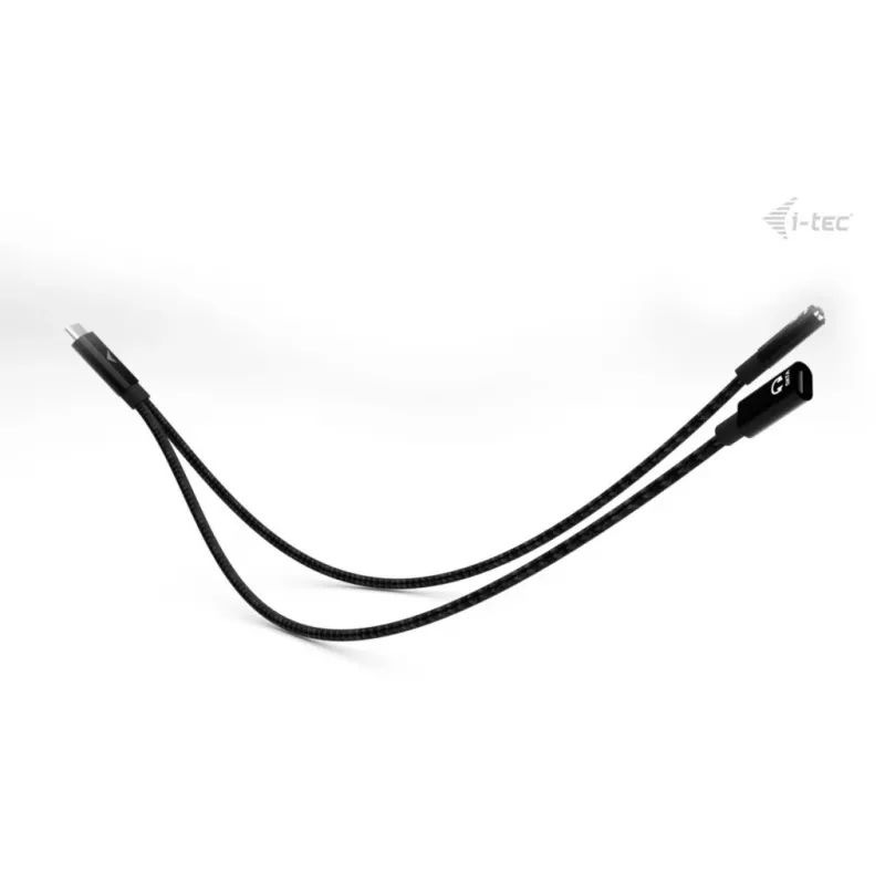 Divisor de cable USB-C i-tec audio/datos + Power Delivery 100 W