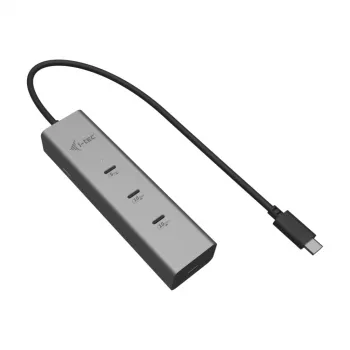 HUB de carga USB-C i-tec Metal 5 puertos con vídeo USB-C 8K + Power Delivery 85W