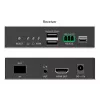DIGITUS DS-55348 Kit extensor KVM IP HDMI por fibra, 4K/60 Hz, 40 km/300 m, IP 1G, negro