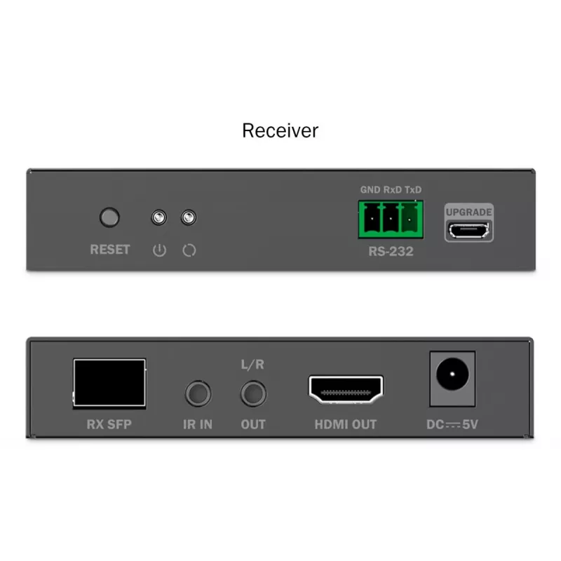 DIGITUS HDMI Fiber Extender Set - 4K/60Hz, 40 km/300m Negro