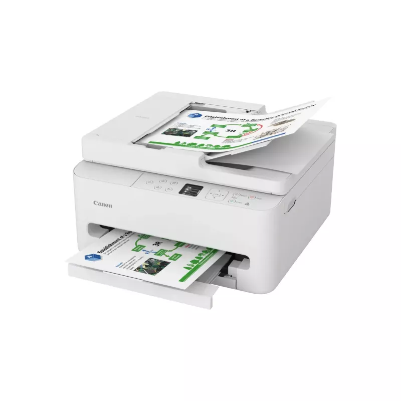 Impresora multifunción de inyección de tinta Canon PIXMA TS7550i — A4, 1200×1200 DPI, WLAN, escaneo/copia en color, impresión a doble cara (Blanco)