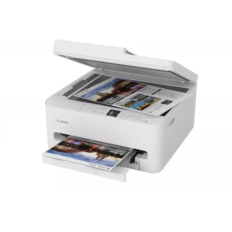 Impresora multifunción de inyección de tinta Canon PIXMA TS7550i — A4, 1200×1200 DPI, WLAN, escaneo/copia en color, impresión a doble cara (Blanco)