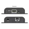 DIGITUS HDMI IP Extender Set - 4K/60Hz 120/200 m, Uno a muchos, CAT, Negro
