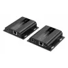 DIGITUS HDMI IP Extender Set - 4K/60Hz 120/200 m, Uno a muchos, CAT, Negro