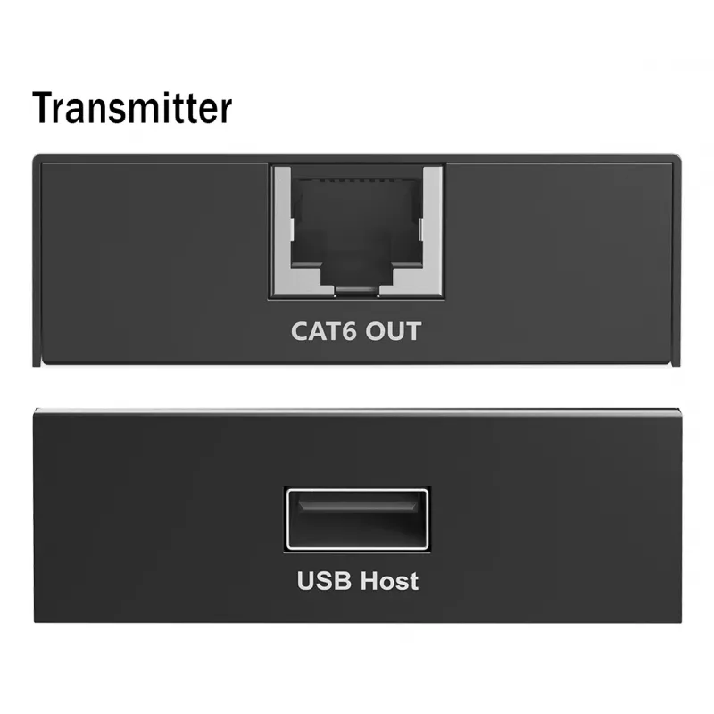 DIGITUS USB Extender - USB 2.0 4 puertos USB-A 150m Para uso con cable CAT6 (o superior)