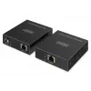 USB 3.2 Gen1 CAT-Extender de DIGITUS DA-73121 — 5 Gbit/s, 4 puertos (3× USB-A, 1× USB-C), 100 m, alimentado por DC