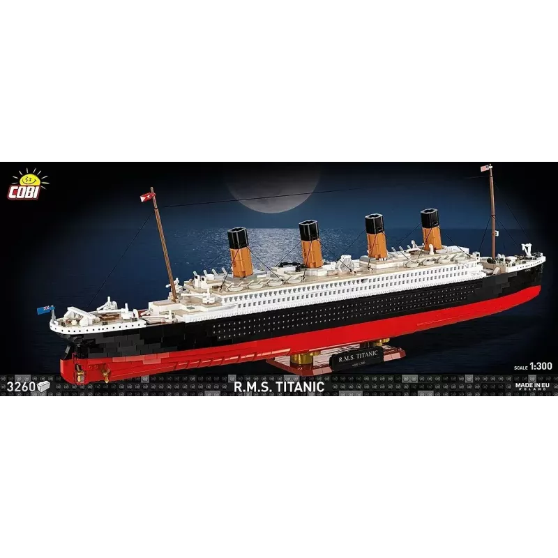 Set de construcción Cobi R.M.S. Titanic Modelo, 3.260 bloques de plástico (COBI-1686)