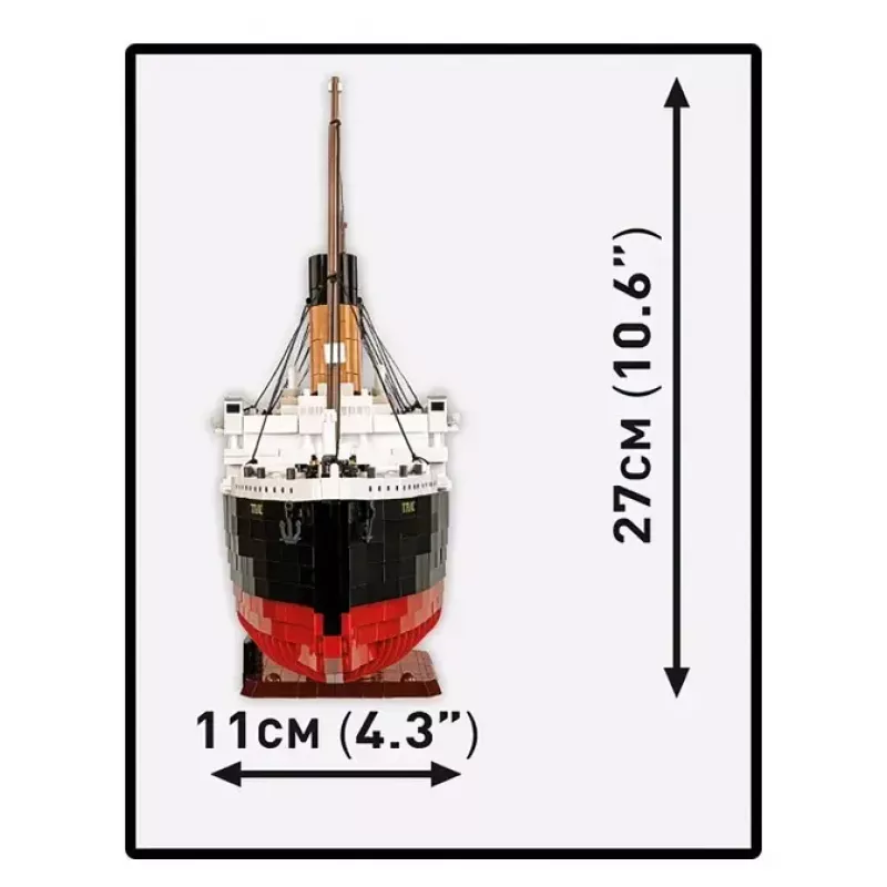 Set de construcción Cobi R.M.S. Titanic Modelo, 3.260 bloques de plástico (COBI-1686)