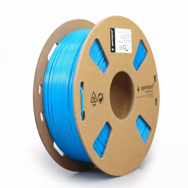 Material de impresión 3D Gembird 3DP-PETG1.75-01-B polietilentereftalato de glicol PETG azul