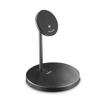 Hama 00201737 cargador móvil auriculares, smartphone negro USB carga inalámbrica carga rápida interior