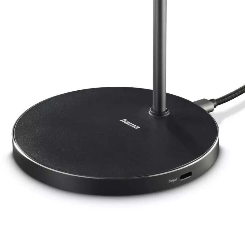 Hama 00201737 cargador móvil auriculares, smartphone negro USB carga inalámbrica carga rápida interior