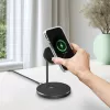 Hama 00201737 cargador móvil auriculares, smartphone negro USB carga inalámbrica carga rápida interior
