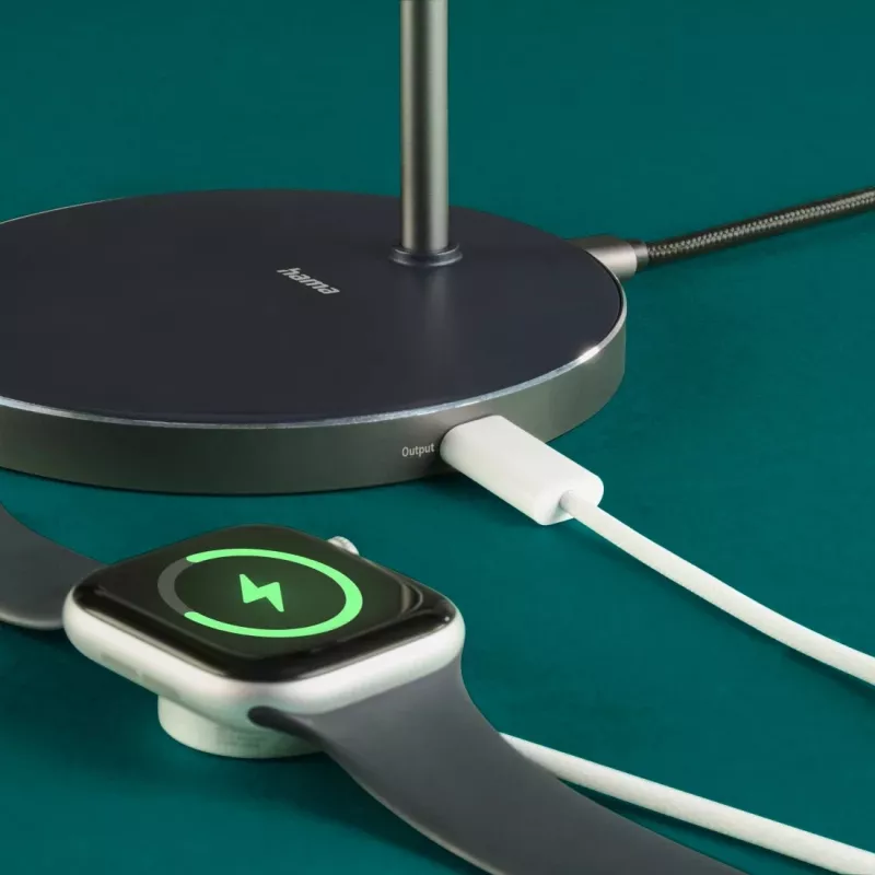 Hama 00201737 cargador móvil auriculares, smartphone negro USB carga inalámbrica carga rápida interior